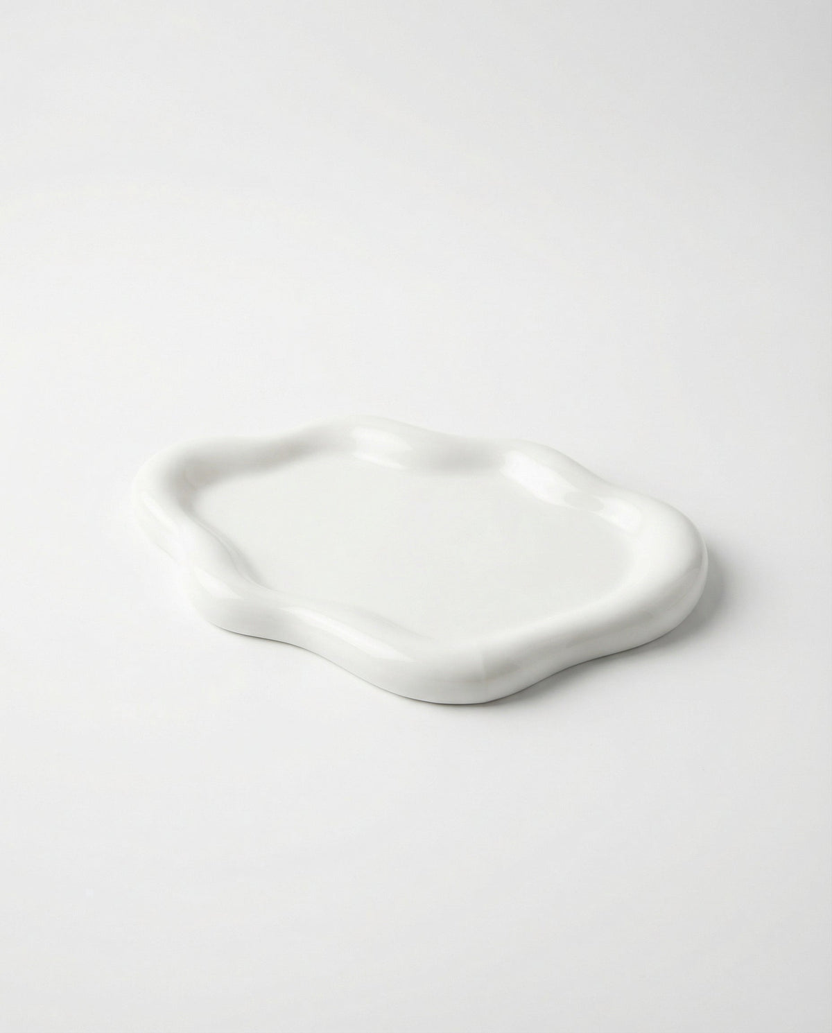 Alva Ceramic Tray – Small, White