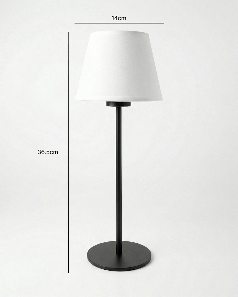 Maeve Portable Lamp – Tapered Drum Shade