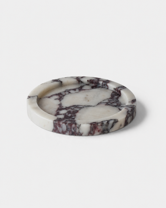 Elke Marble Tray – Round, Viola