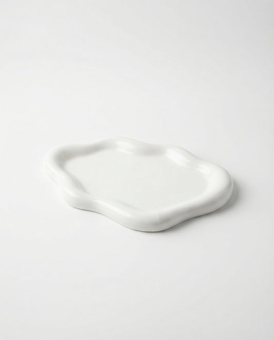 Alva Ceramic Tray – Small, White