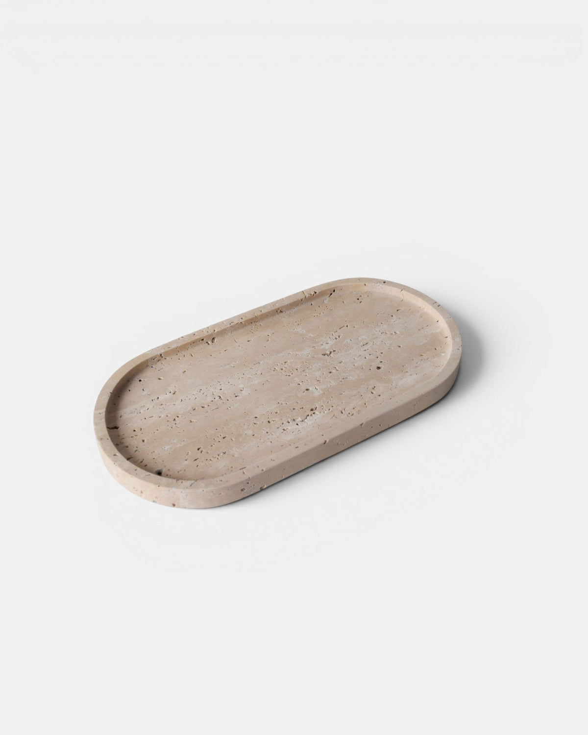 Sanne Travertine Tray – Oval