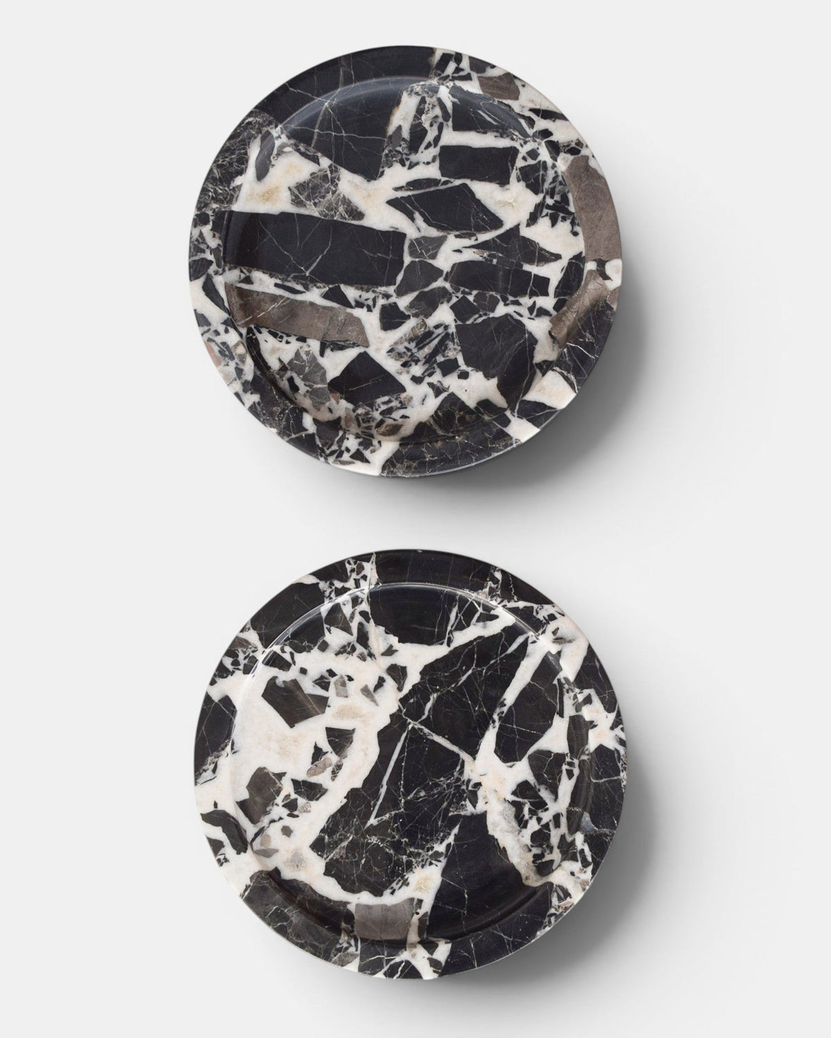 Elke Marble Tray – Round, Black Bulgari