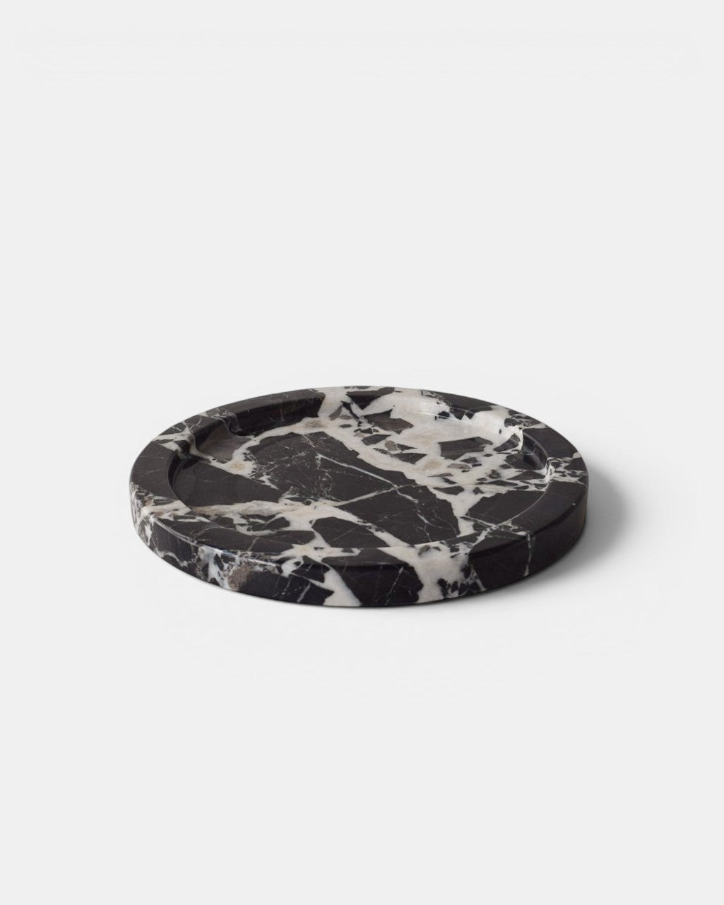 Elke Marble Tray – Round, Black Bulgari