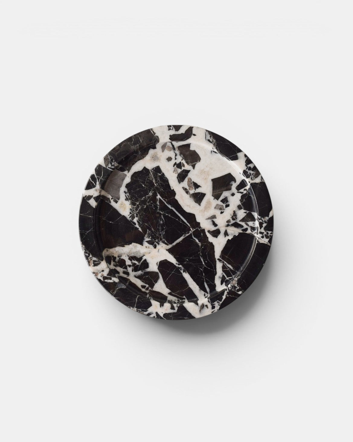 Elke Marble Tray – Round, Black Bulgari