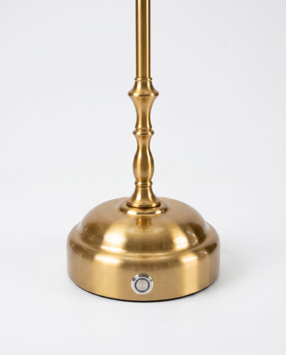 Odette Portable Table Lamp – Gold, Linen Pleated Shade