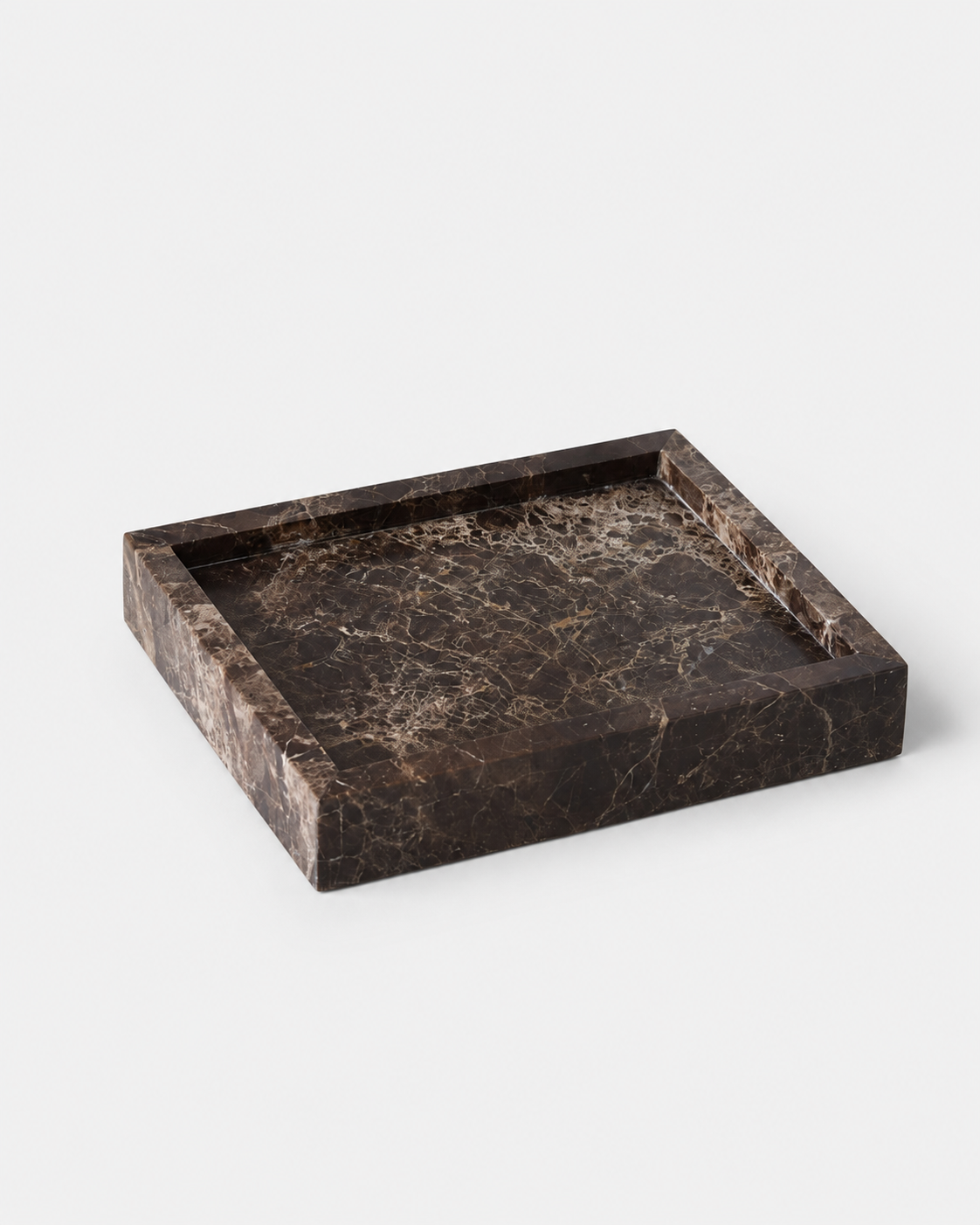 Romy Marble Tray – Plinth, Emperador Brown