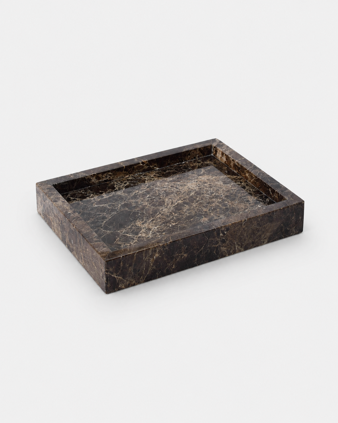 Romy Marble Tray – Plinth, Emperador Brown