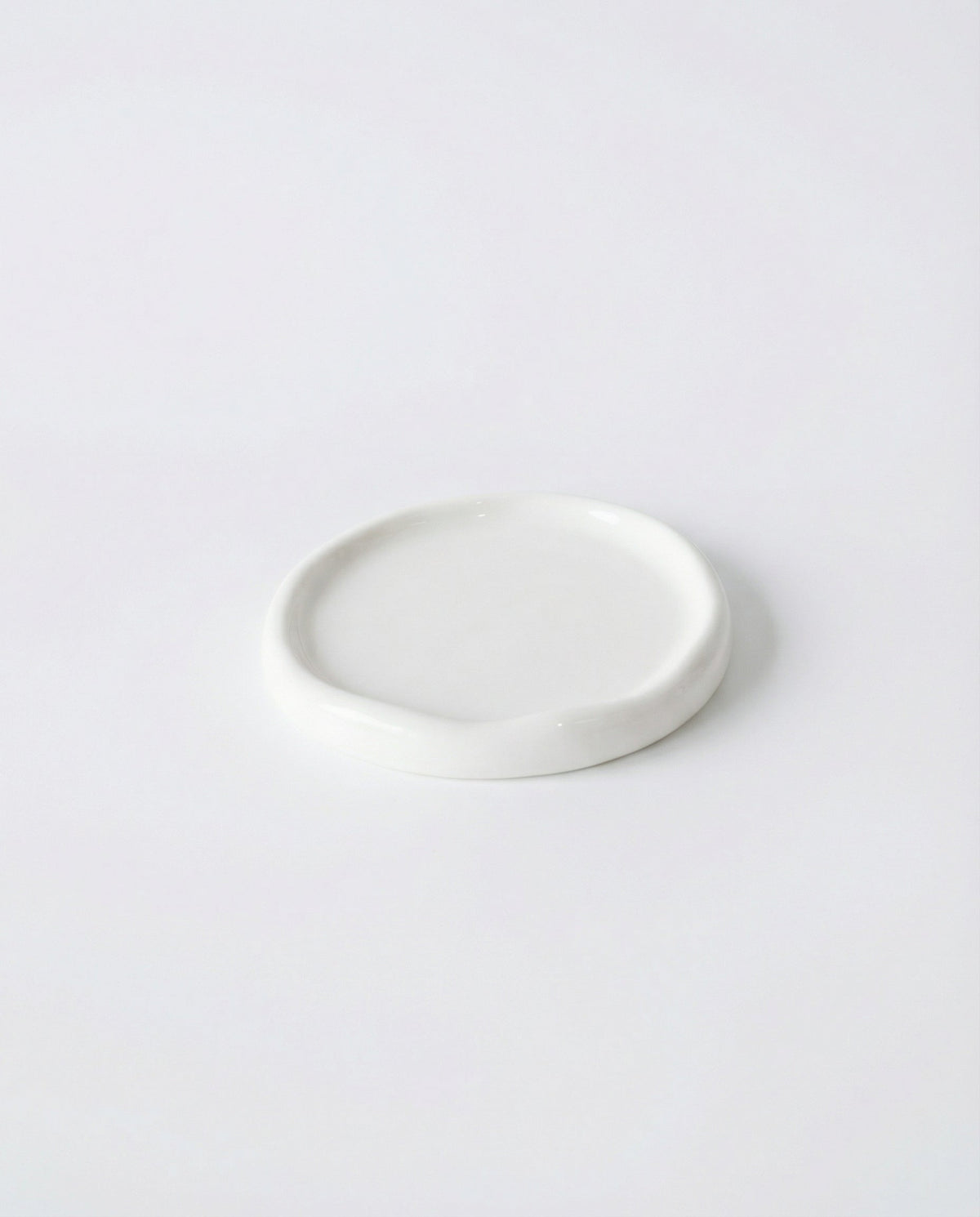 Ines Ceramic Jewellery Tray – Round, White