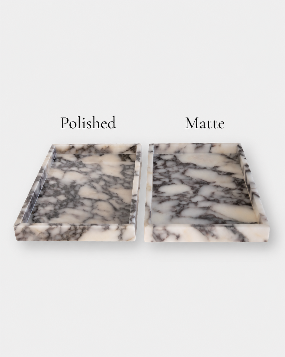 Noor Marble Tray – Rectangle, Viola