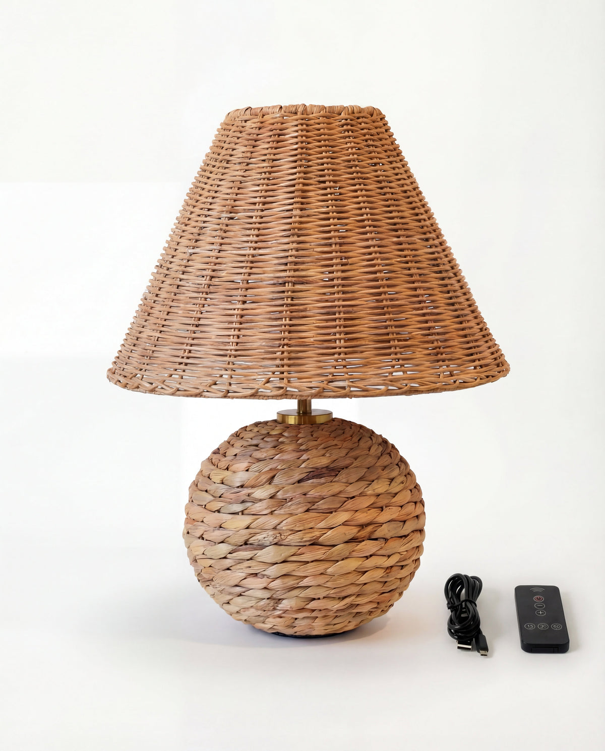 Juna Woven Portable Lamp – Rattan Shade