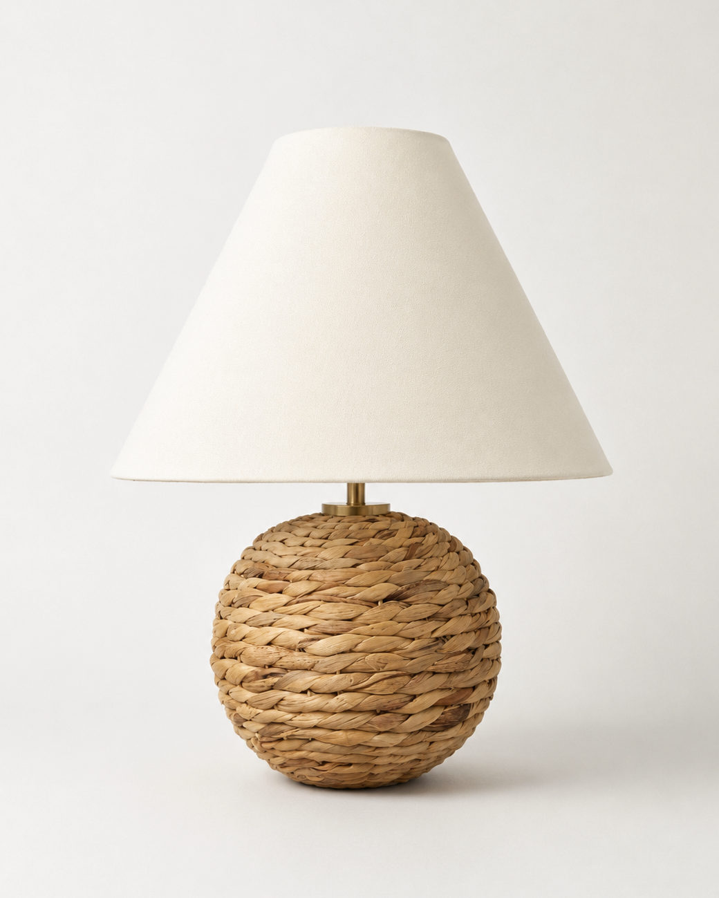 Juna Woven Portable Lamp – Linen Shade