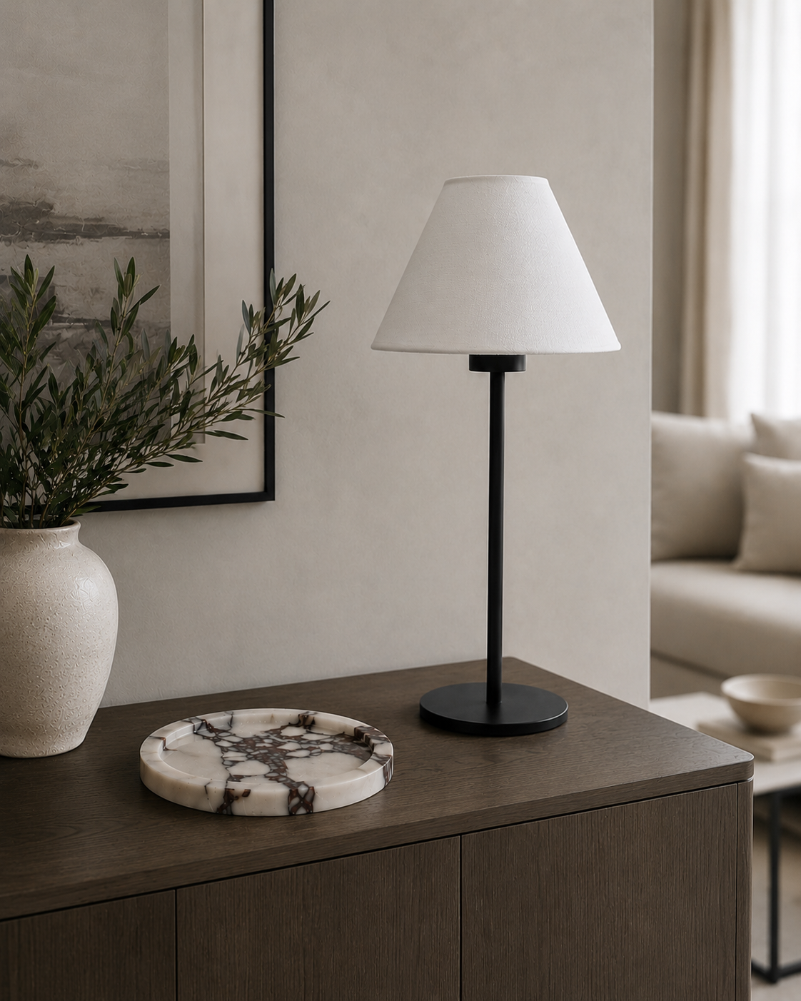 Maeve Portable Lamp – Classic Empire Shade