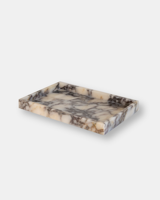 Noor Marble Tray – Rectangle, Viola