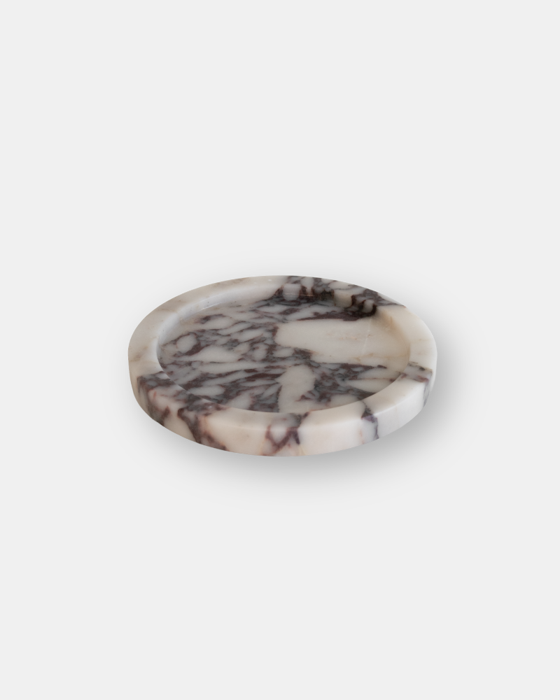 Elke Marble Tray – Round, Viola