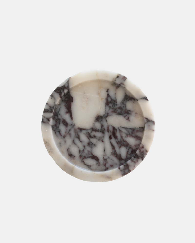 Elke Marble Tray – Round, Viola