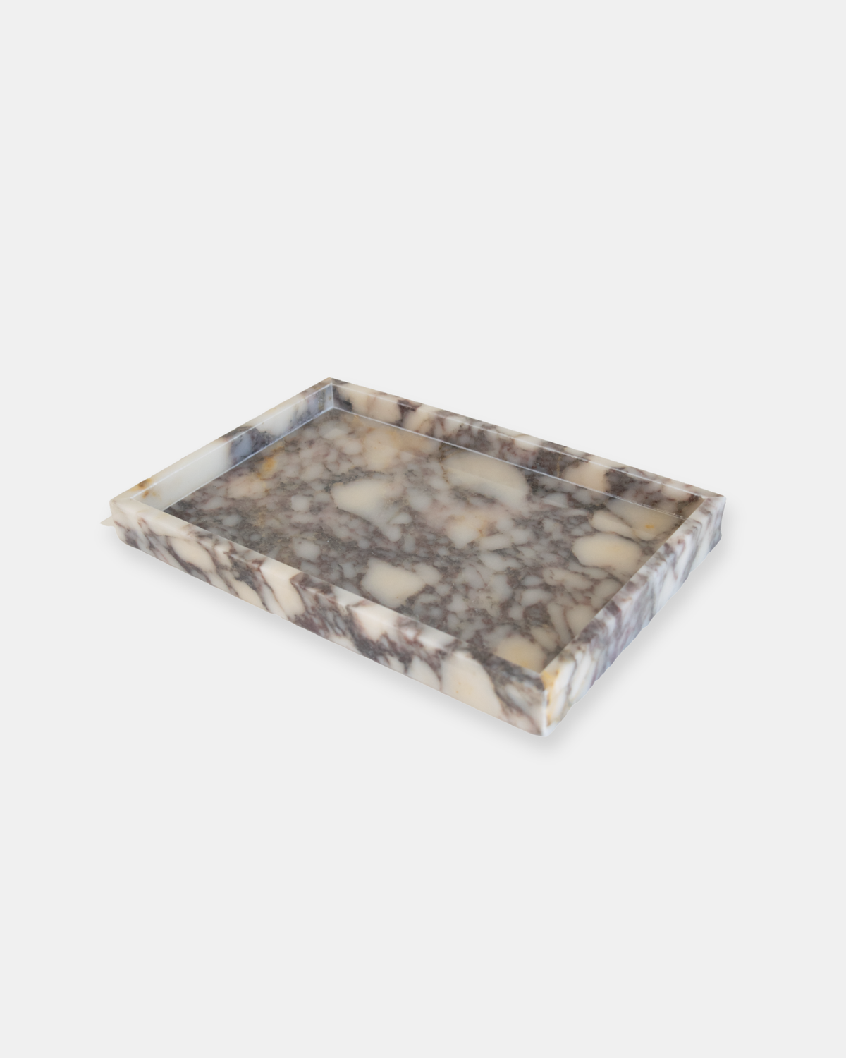 Noor Marble Tray – Rectangle, Viola