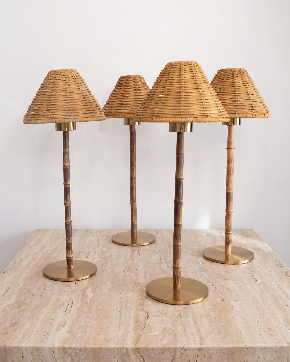 Freya Bamboo Portable Lamp – Rattan Shade