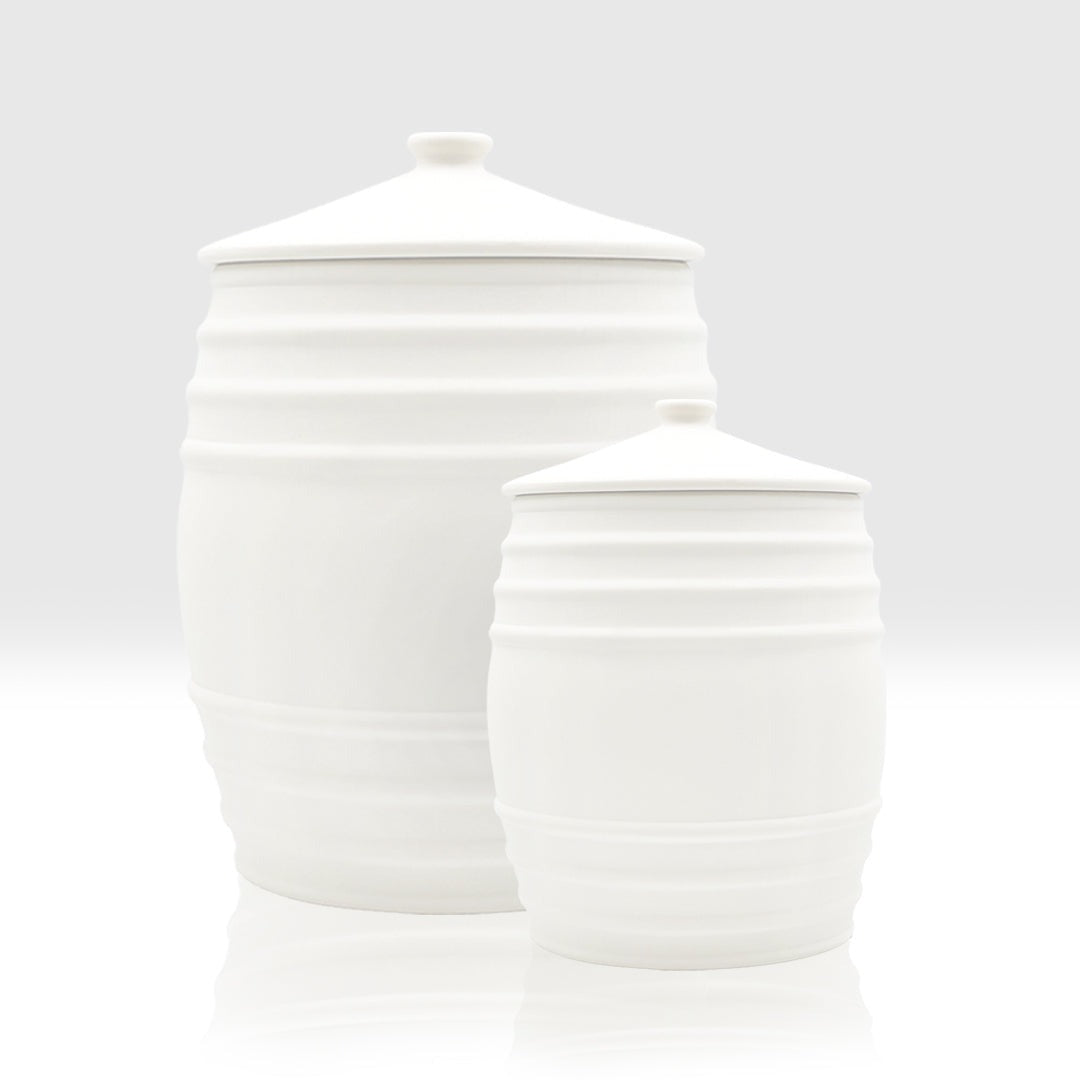 Colette Ceramic Canister – Large, White