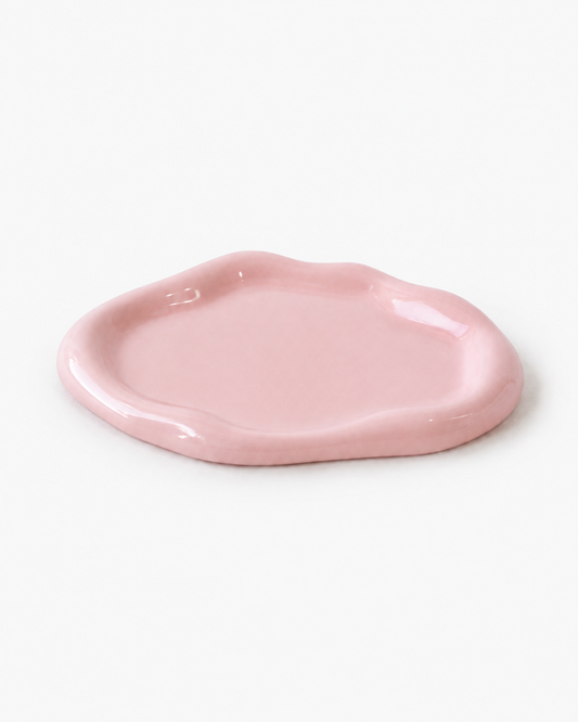 Fleur Ceramic Tray – Small, Pink