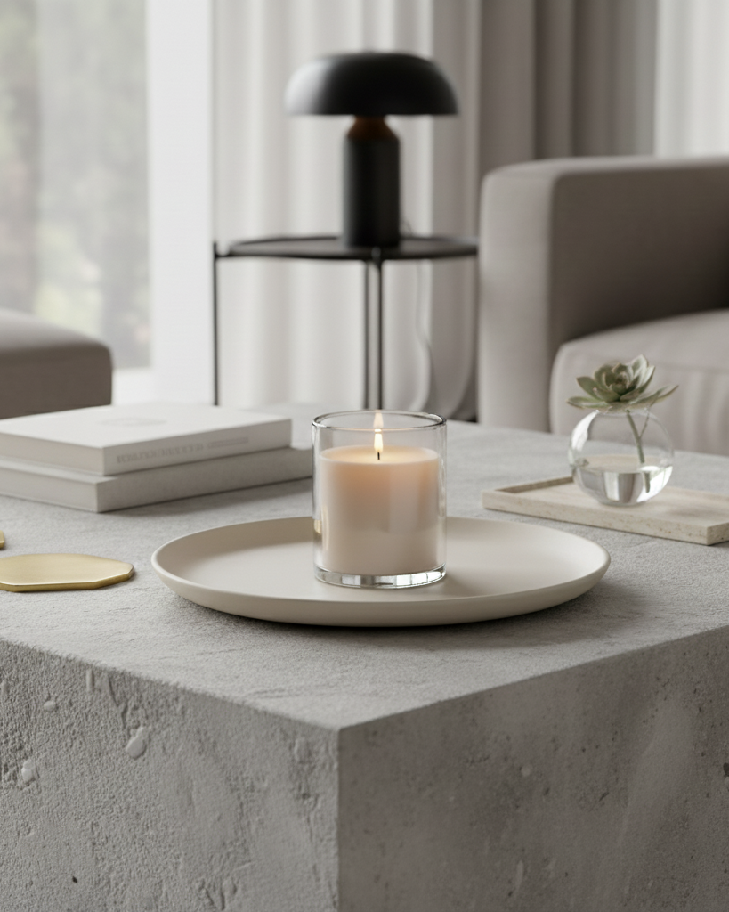 Tessa Aluminium Plate – Large, Milk